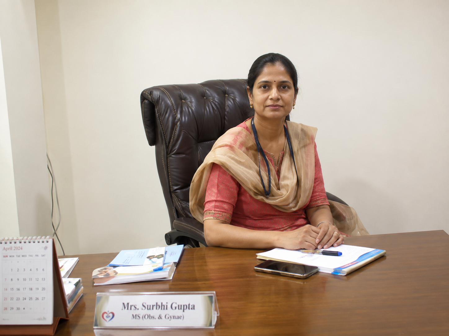 Dr Surbhi Gupta in her consultation office at Signature Hospital