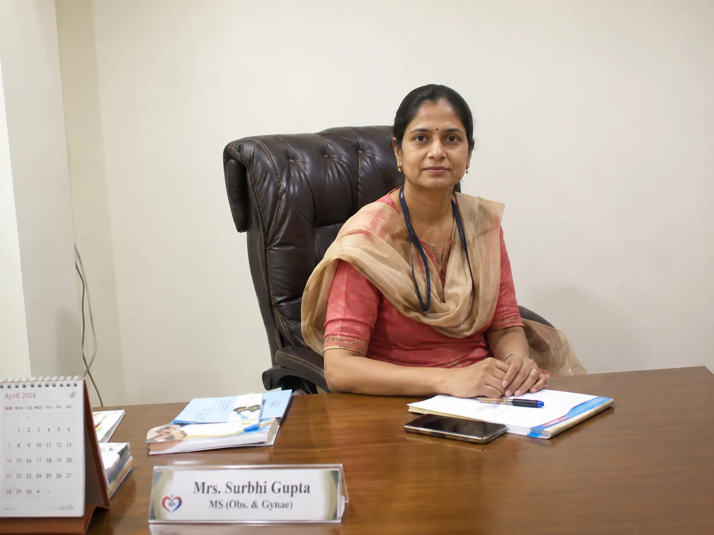 Dr Surbhi Gupta in her consultation office at Signature Hospital
