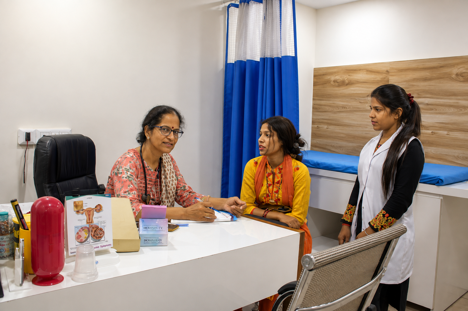 Gynecology consultation and patient care at Signature Hospital